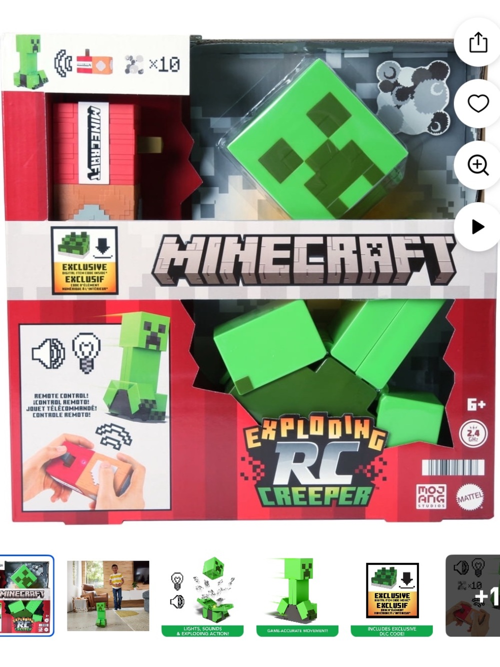 Minecraft Exploding RC Creeper